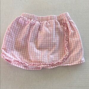 Pink Gingham Baby Skort, Size 3/6 Months